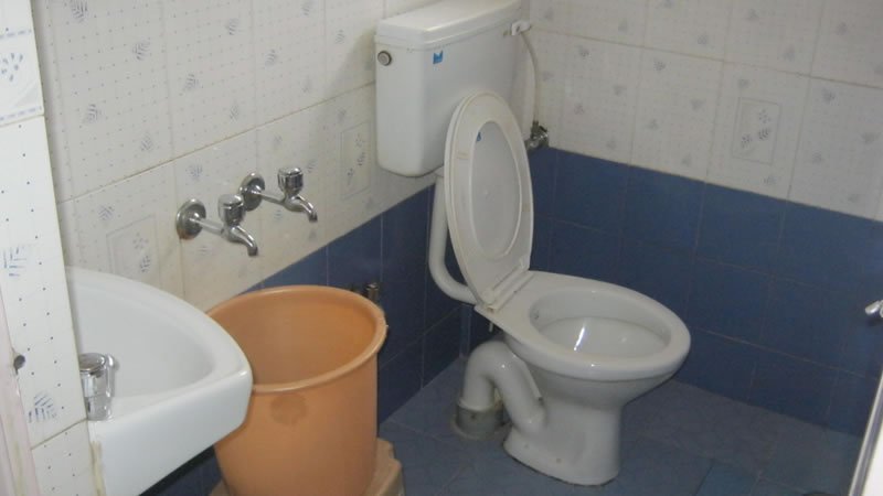 Clean western style bathroom