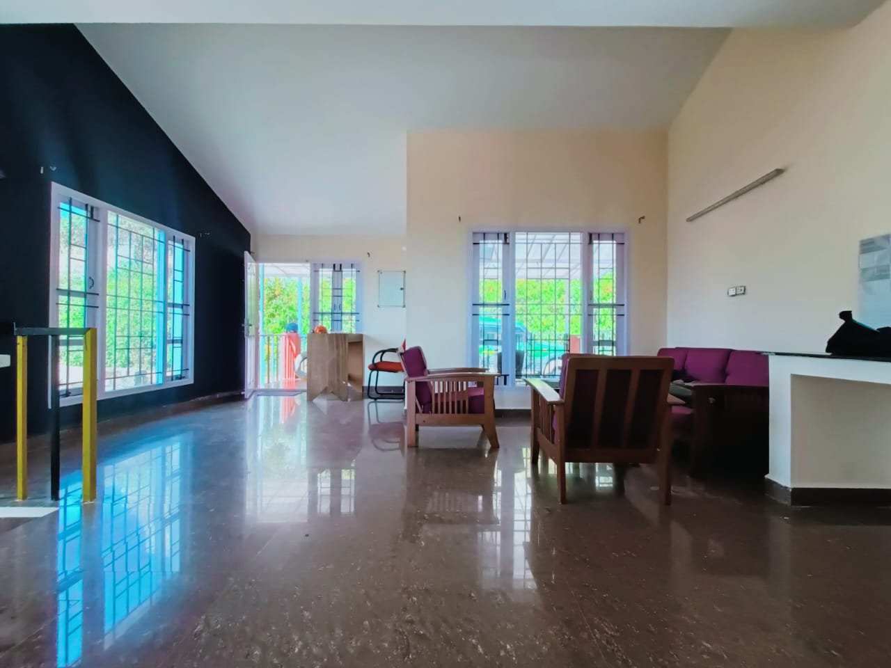 Living room common area with seating and open design