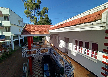 Exterior side view of a budget cottage