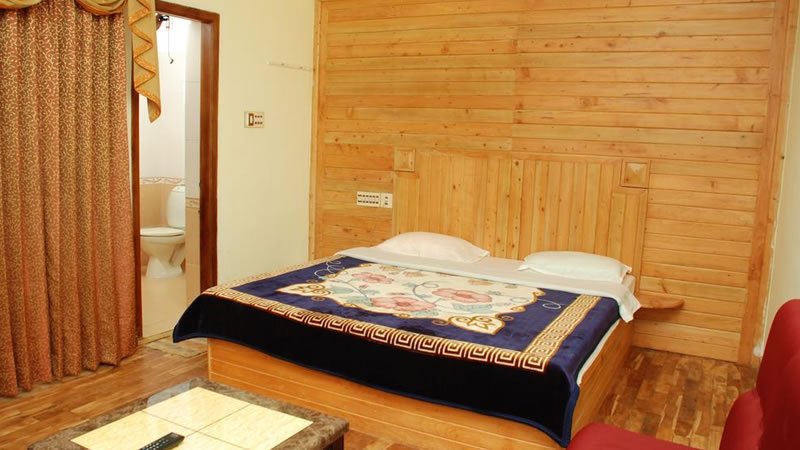 Wooden panel bedroom