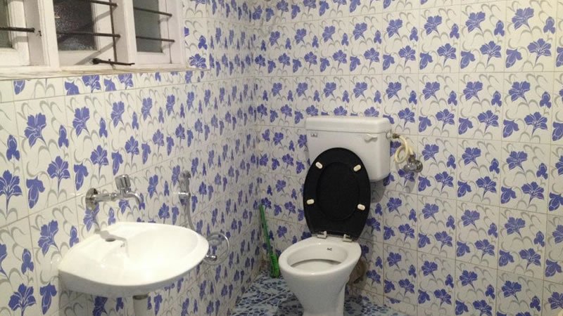 Clean attached bathroom