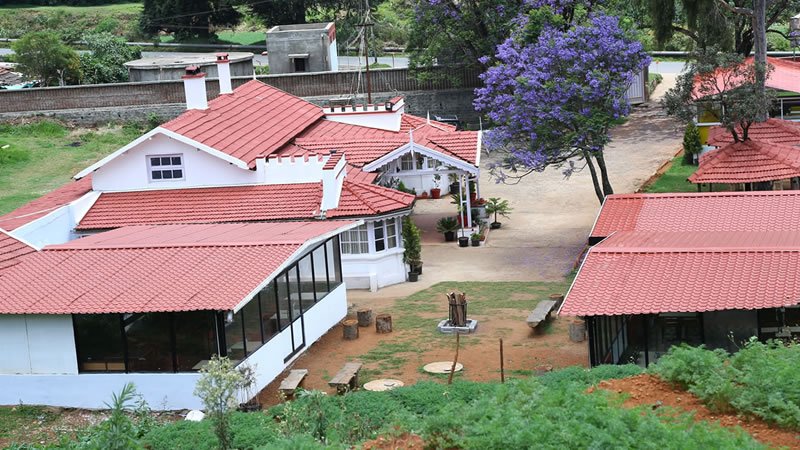 Aerial view of villa property